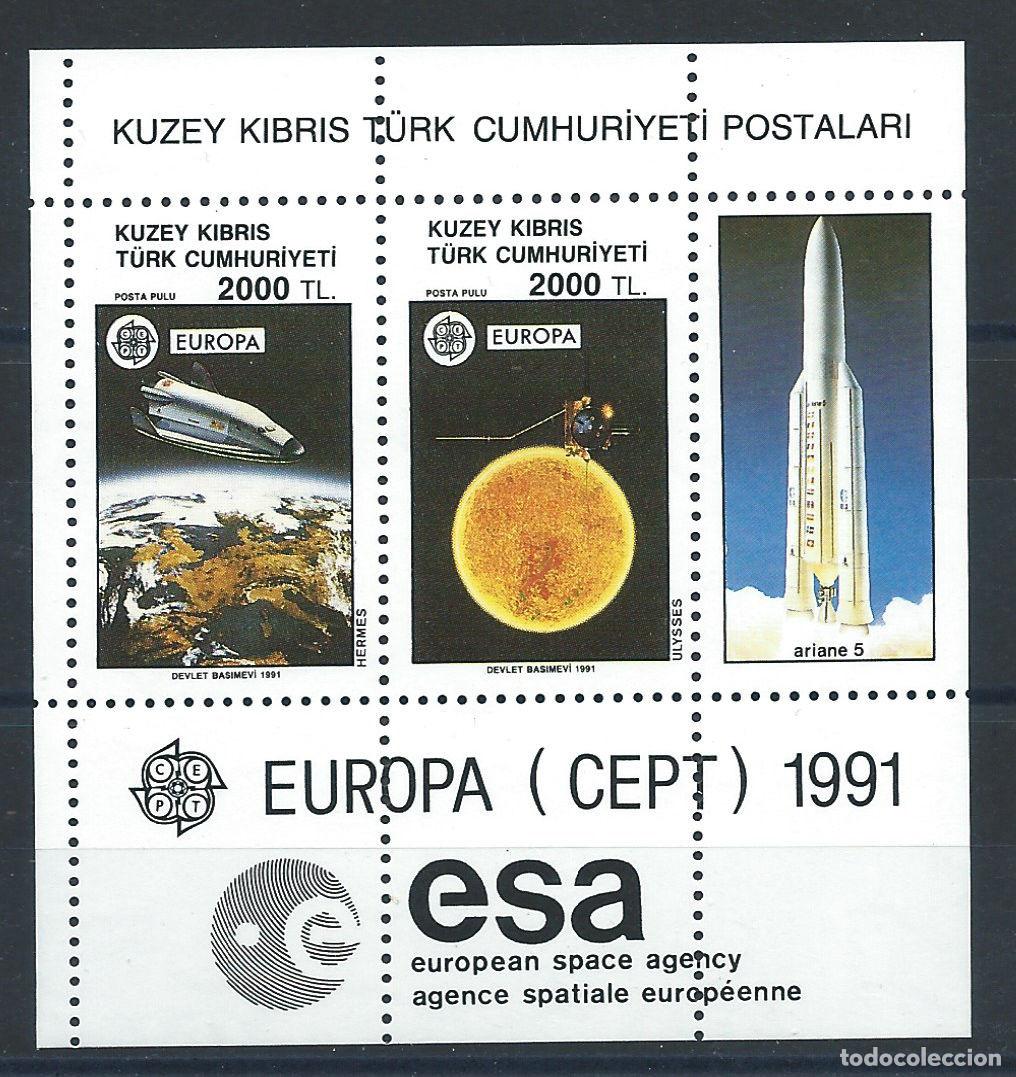 Sellos: Turquie (R.T.C.N.) Bloc N&deg;9** (MNH) 1991 - Espace et Europa