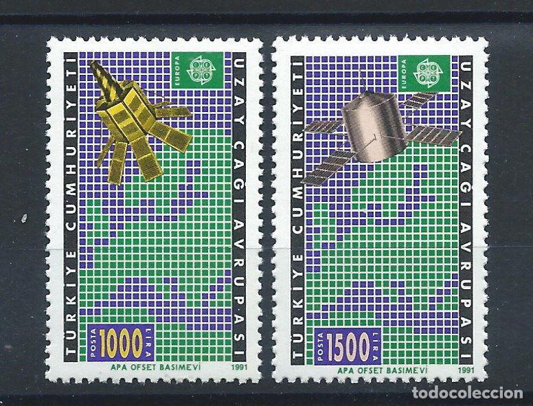 Sellos: Turquie N&deg;2669/70** (MNH) 1991 - Espace et Europa