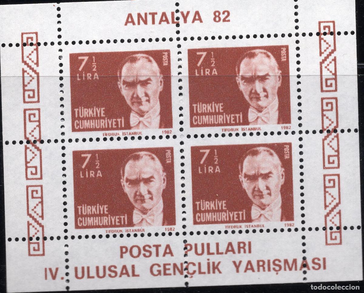 Sellos: TURQUIA 1982 STAMP MICHEL TR BL22A
