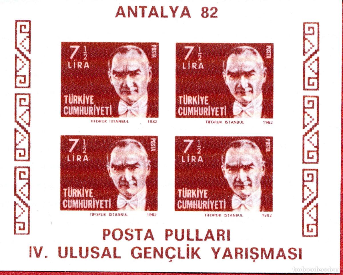 Sellos: TURQUIA 1982 STAMP MICHEL TR BL22B