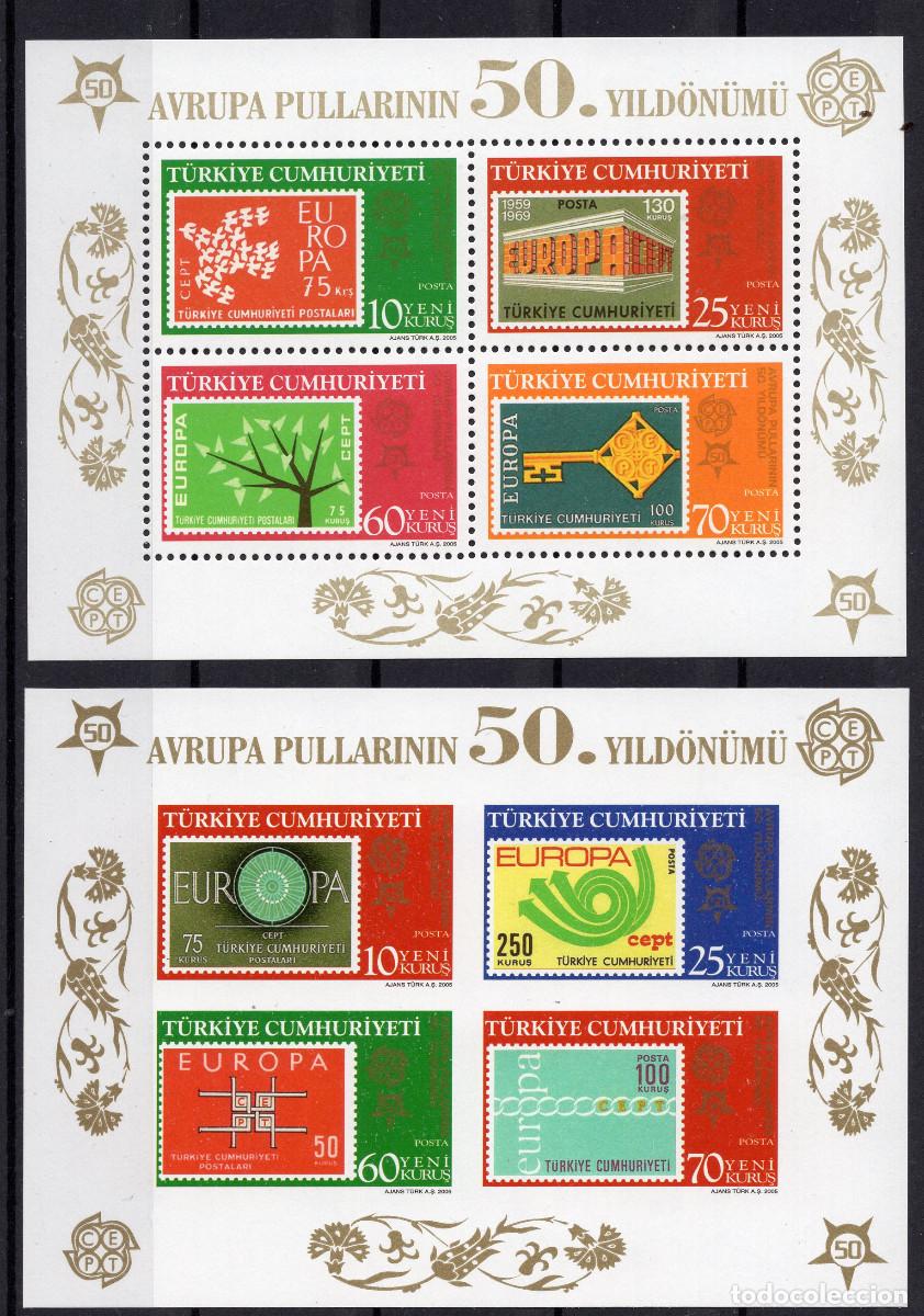 Sellos: TURQUIA 2005 STAMP MICHEL TR BL58-59