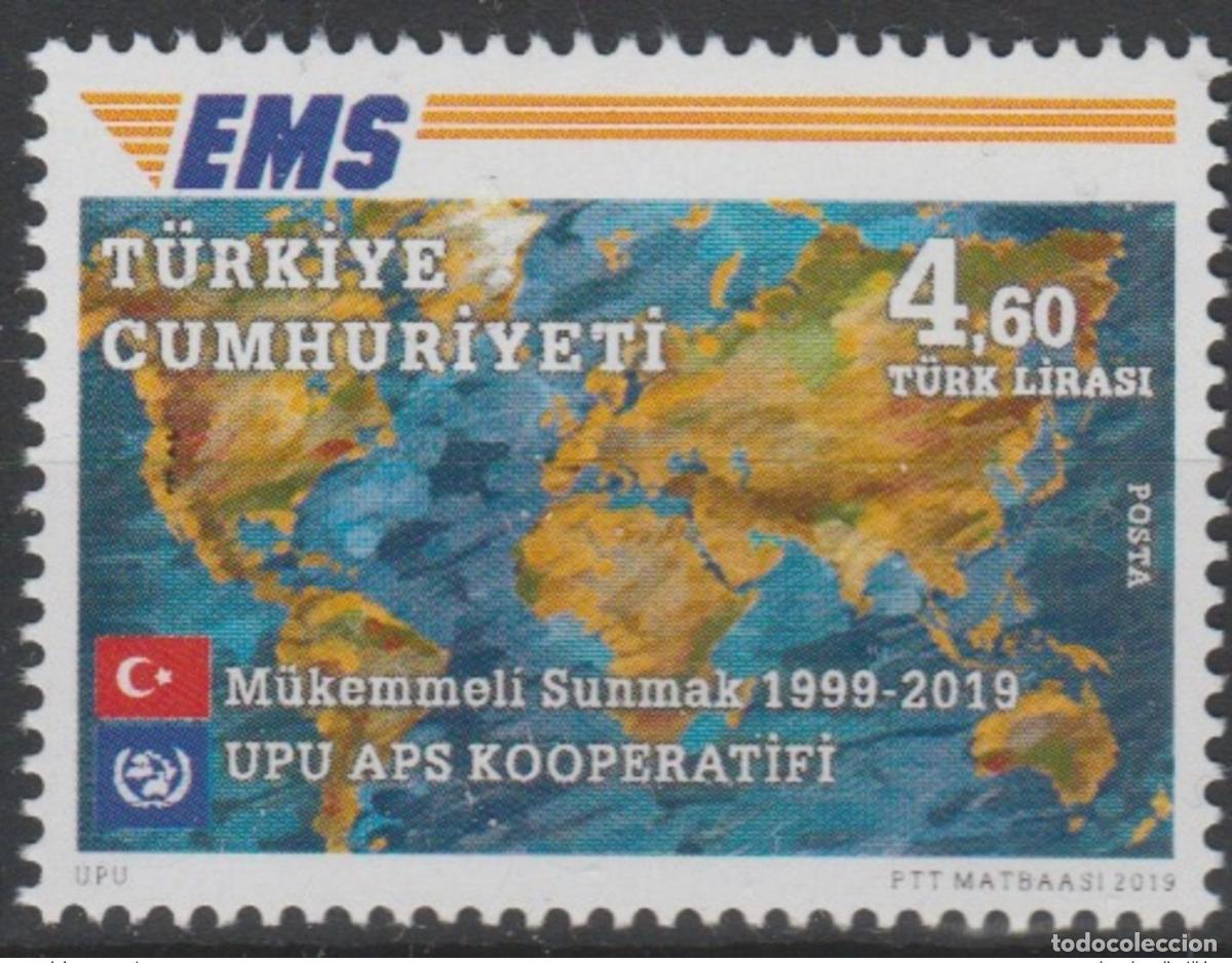 Sellos: Turqu&iacute;a 2019 FDC Mi.? Edici&oacute;n conjunta | del vig&eacute;simo aniversario EMS UPU