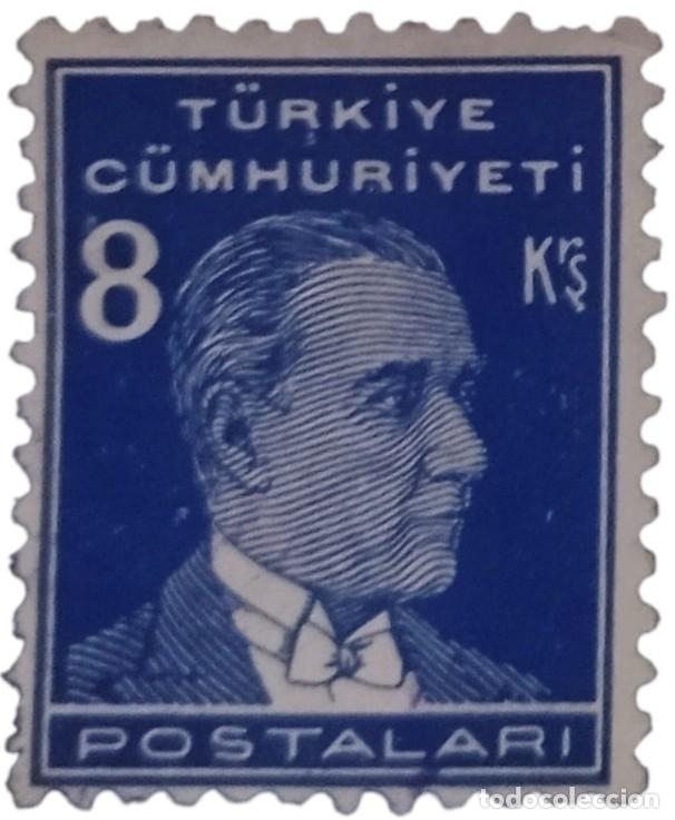 Sellos: TURQU&Iacute;A 1936 - 1938 Kemal Atat&uuml;rk. USADO.