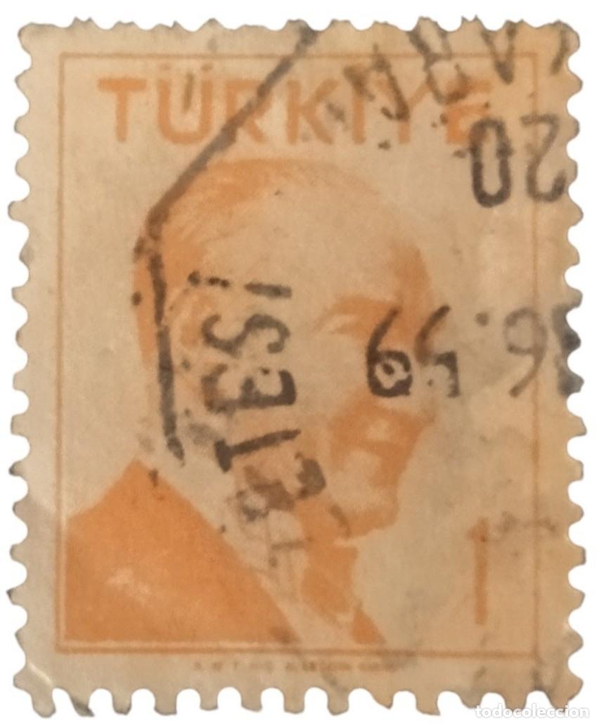 Stamps: TURQU&Iacute;A 1956 - 1957 Kemal Atat&uuml;rk. USADO.