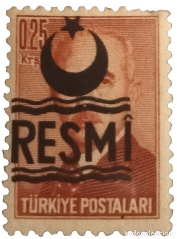 Sellos: TURQU&Iacute;A 1957 Sello Oficial - Sobrecargado. NUEVO - MNH **