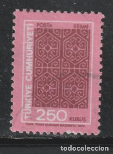 Sellos: TURQUIA // YVERT 134 SERVICIO // 1974 ... USADO