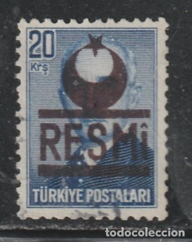 Stamps: TURQUIA // YVERT 22 SERVICIO // 1952 ... USADO