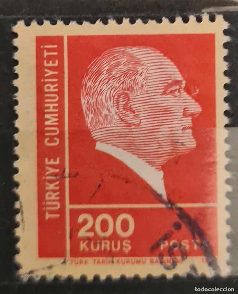 Briefmarken: Sello usado de Turqu&iacute;a 1972: Atat&uuml;rk