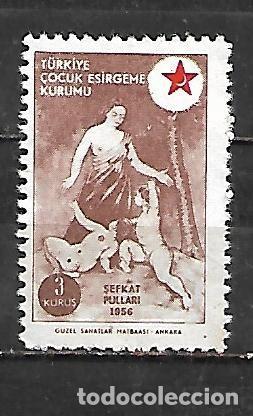 Sellos: 1956: Protecci&oacute;n de la infancia. Inscripci&oacute;n &rdquo;SEFKAT PULLARI - 1956&rdquo; 3K (MH*)