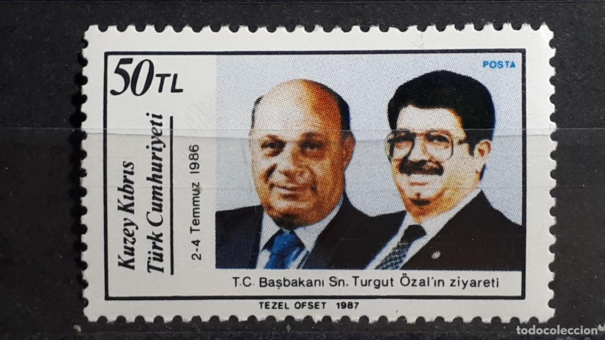 Sellos: CHIPRE- TURCO. A&Ntilde;O 1987. **. YVERT 202