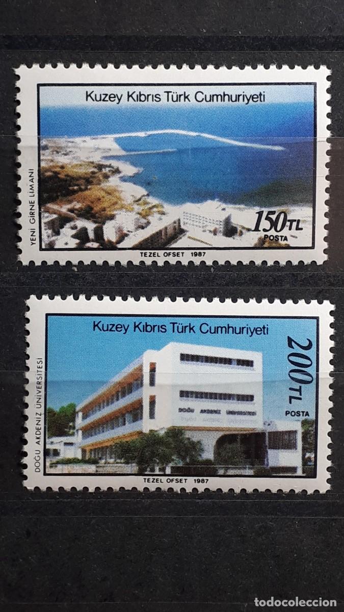 Sellos: CHIPRE- TURCO. A&Ntilde;O 1987. **. YVERT 203/4