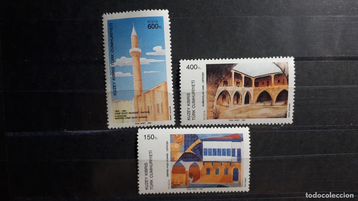 Sellos: CHIPRE- TURCO. A&Ntilde;O 1988. **. YVERT 223/5