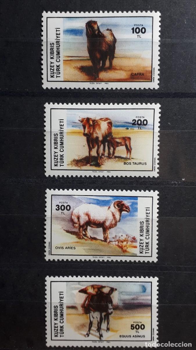 Sellos: CHIPRE- TURCO. A&Ntilde;O 1985. **. YVERT 147/50