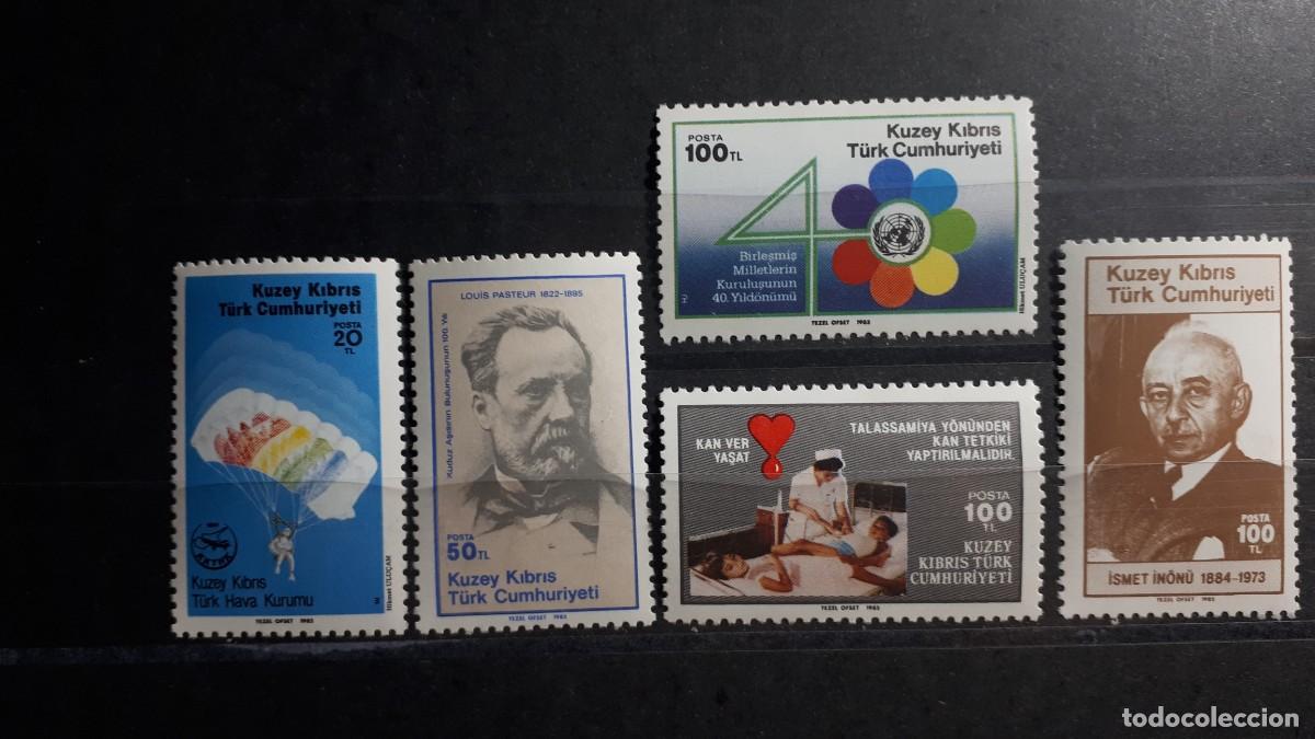 Sellos: CHIPRE- TURCO. A&Ntilde;O 1985. **. YVERT 159/63