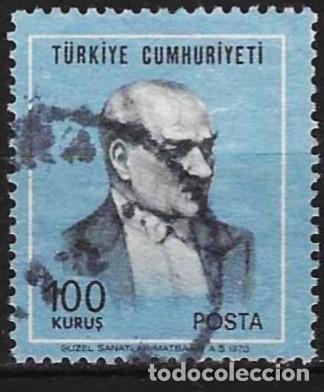 Sellos: Turqu&iacute;a 1970 - Mi 2172 A - YT 1945 - Kemal Ataturk