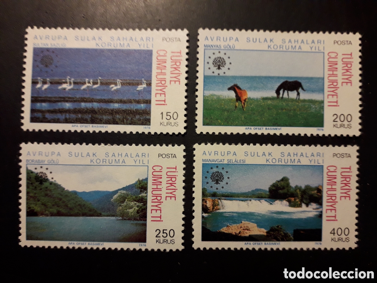 Sellos: TURQU&Iacute;A YVERT 2160/3 SERIE COMPLETA NUEVA *** 1976 MEDIO AMBIENTE, FAUNA PEDIDO M&Iacute;NIMO 3&euro;