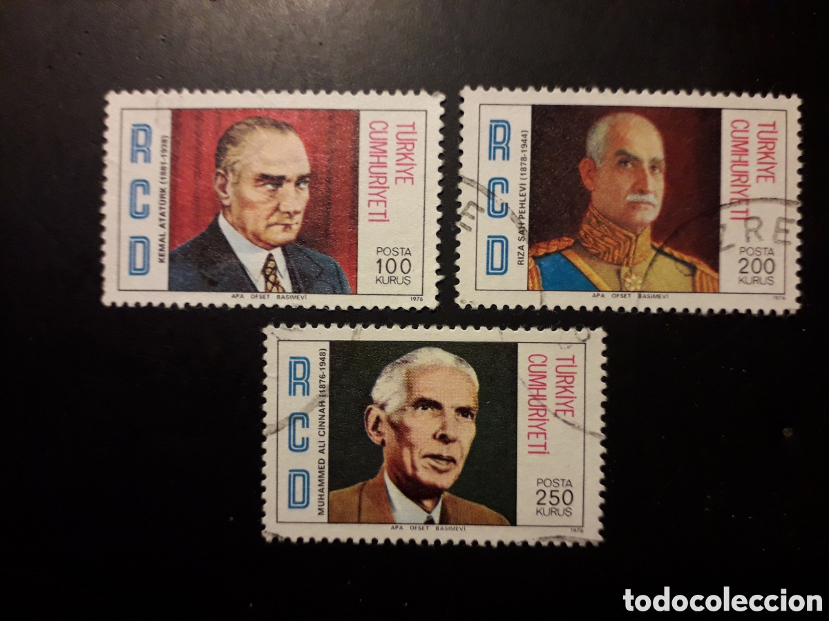 Sellos: TURQU&Iacute;A YVERT 2170/2 SERIE COMPLETA USADA 1976 COOPERACI&Oacute;N CON PAKIST&Aacute;N, IR&Aacute;N PEDIDO M&Iacute;NIMO 3&euro;
