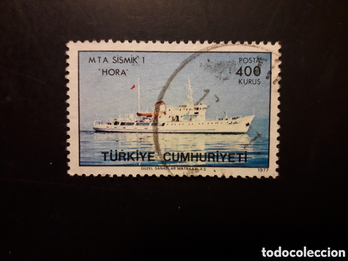 Sellos: TURQU&Iacute;A YVERT 2180 SERIE COMPLETA USADA 1977 BARCOS, ESTUDIOS DE GEOF&Iacute;SICA PEDIDO M&Iacute;NIMO 3&euro;
