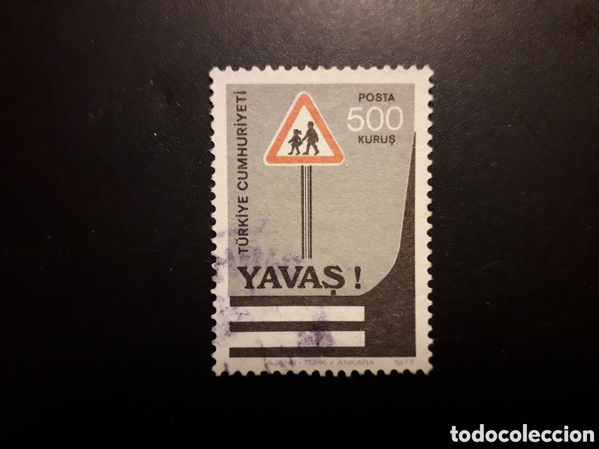 Sellos: TURQU&Iacute;A YVERT 2205 SERIE COMPLETA USADA 1977 SEGURIDAD VIAL PEDIDO M&Iacute;NIMO 3&euro;