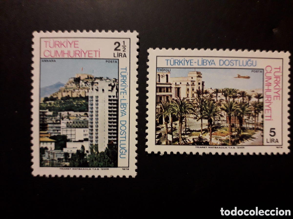 Timbres: TURQU&Iacute;A YVERT 2231/2 SERIE COMPLETA NUEVA *** 1978 AMISTAD CON EL L&Iacute;BANO PEDIDO M&Iacute;NIMO 3&euro;