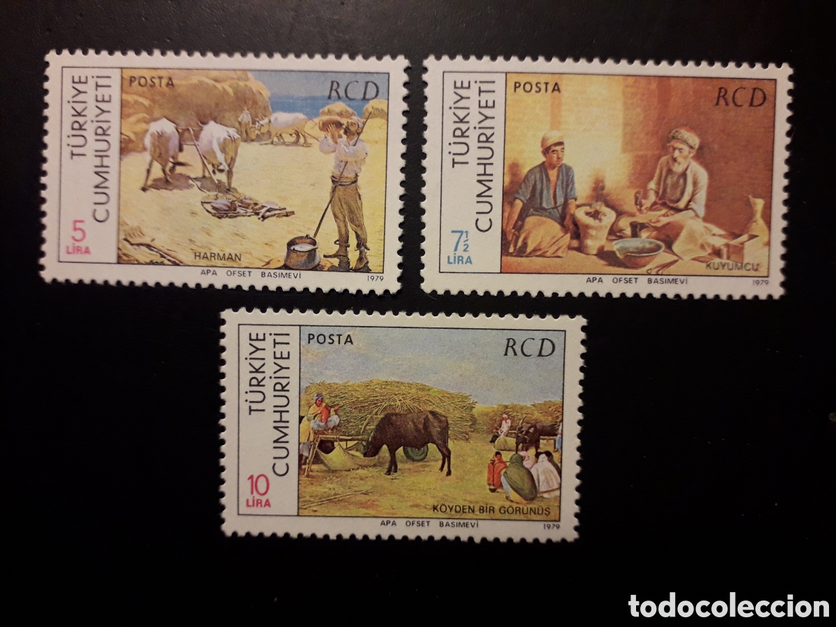 Sellos: TURQU&Iacute;A YVERT 2249/51 SERIE COMPLETA NUEVA *** 1979 AGRICULTURA, ALFARERO PEDIDO M&Iacute;NIMO 3&euro;