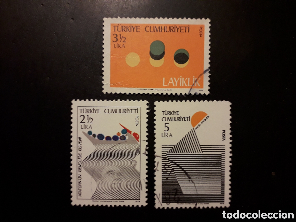 Sellos: TURQU&Iacute;A YVERT 2262/3 SERIE COMPLETA USADA 1979 REFORMAS DE ATATURK PEDIDO M&Iacute;NIMO 3&euro;