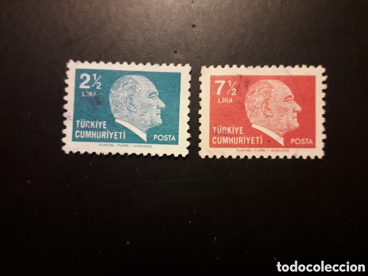 Sellos: TURQU&Iacute;A YVERT 2287/8 SERIE COMPLETA USADA 1980 KEMAL ATATURK PEDIDO M&Iacute;NIMO 3&euro;