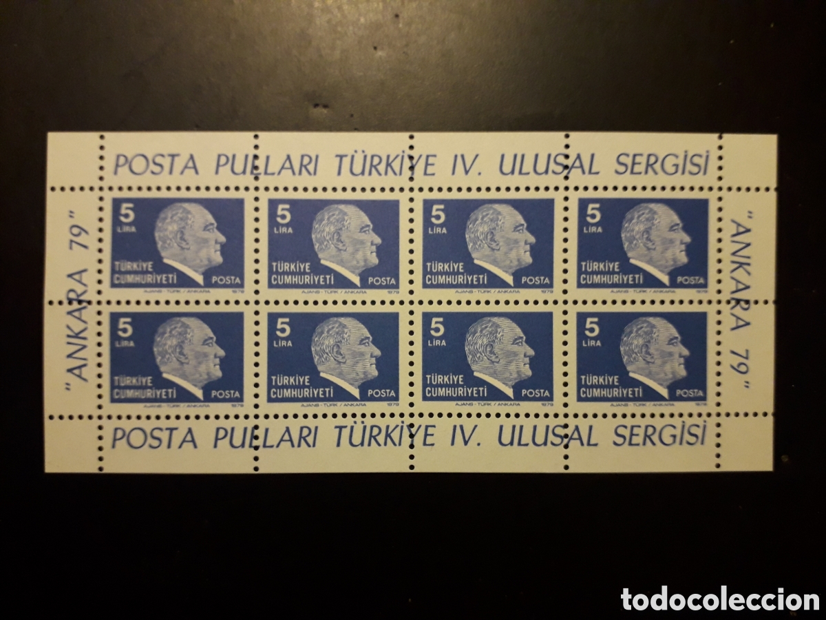 Sellos: TURQU&Iacute;A YVERT HB 20 SERIE COMPLETA NUEVA *** 1979 KEMAL ATATURK, ANKARA 79 PEDIDO M&Iacute;NIMO 3&euro;