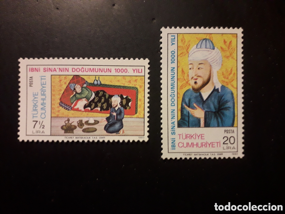 Stamps: TURQU&Iacute;A YVERT 2307/8 SERIE COMPLETA NUEVA CON CHARNELA 1980 AVICENA, MEDICINA PEDIDO M&Iacute;NIMO 3&euro;