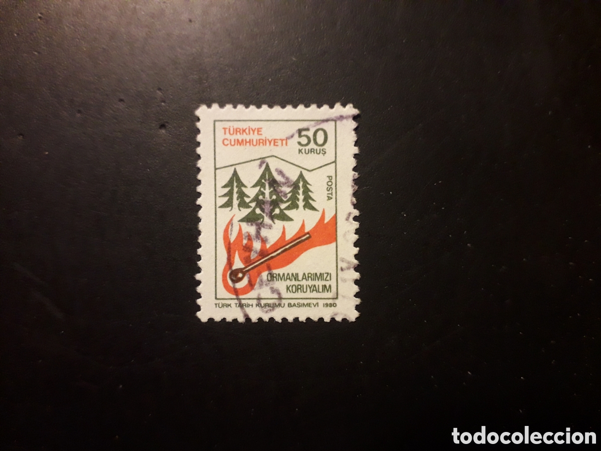 Stamps: TURQU&Iacute;A YVERT 2282 SERIE COMPLETA USADA 1980 PROTECCI&Oacute;N BOSQUES PEDIDO M&Iacute;NIMO 3&euro;
