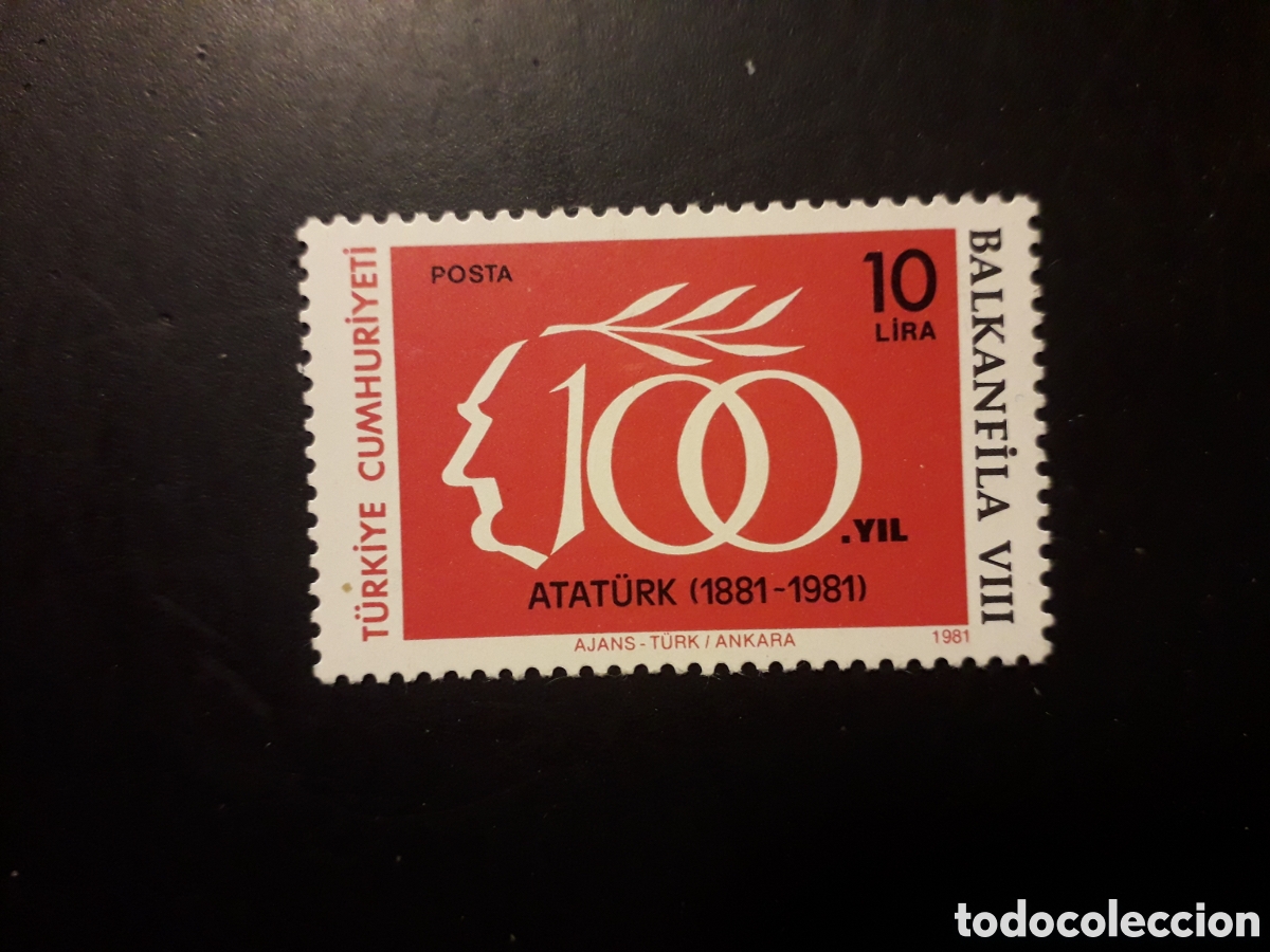Briefmarken: TURQU&Iacute;A YVERT 2309 SERIE COMPLETA NUEVA CON CHARNELA 1981 KEMAL ATATURK PEDIDO M&Iacute;NIMO 3&euro;