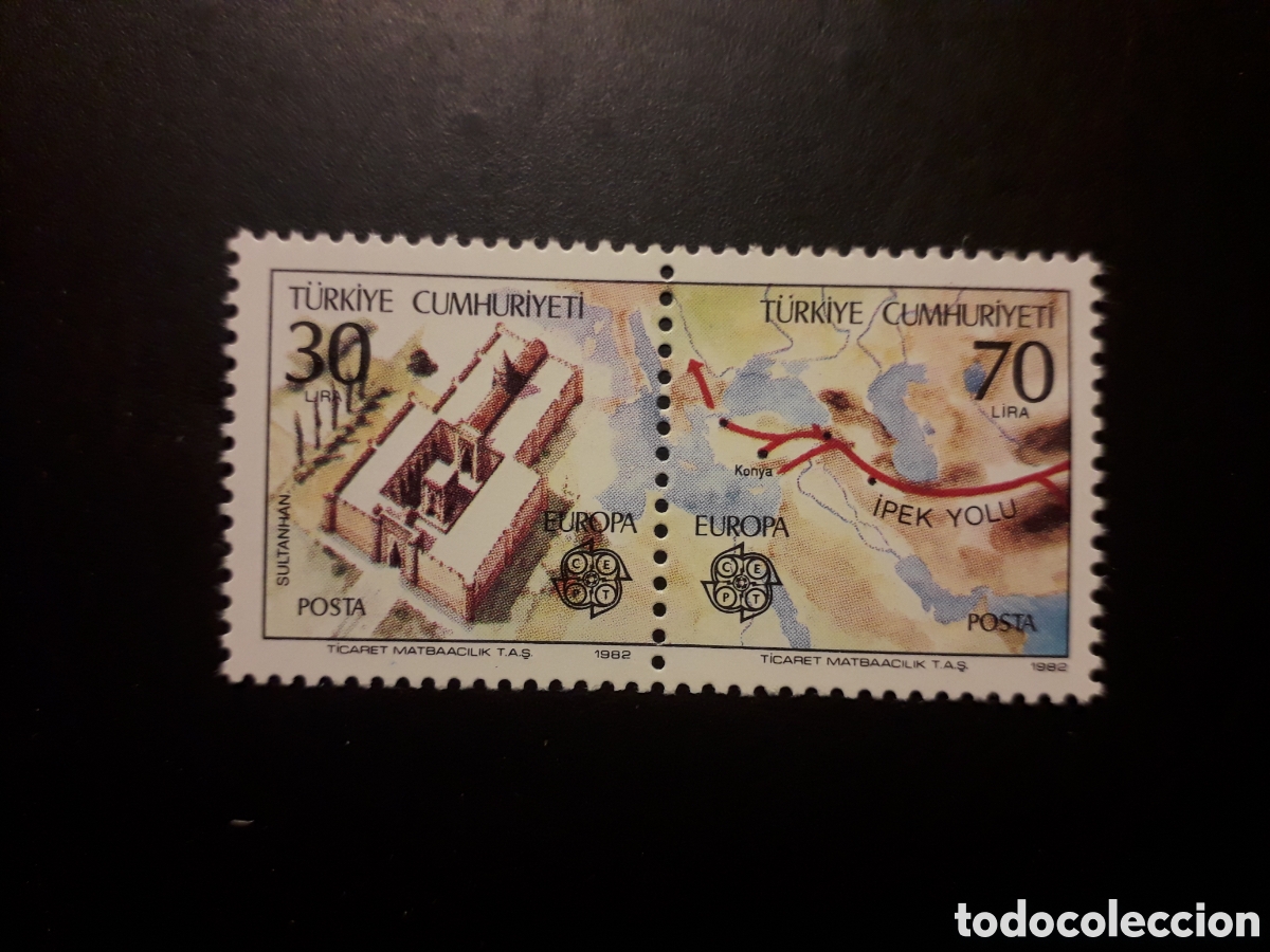 Sellos: TURQU&Iacute;A YVERT SELLOS DE LA HB 23 SERIE COMPLETA NUEVA *** 1982 EUROPA CEPT, MAPAS PEDIDO M&Iacute;NIMO 3&euro;