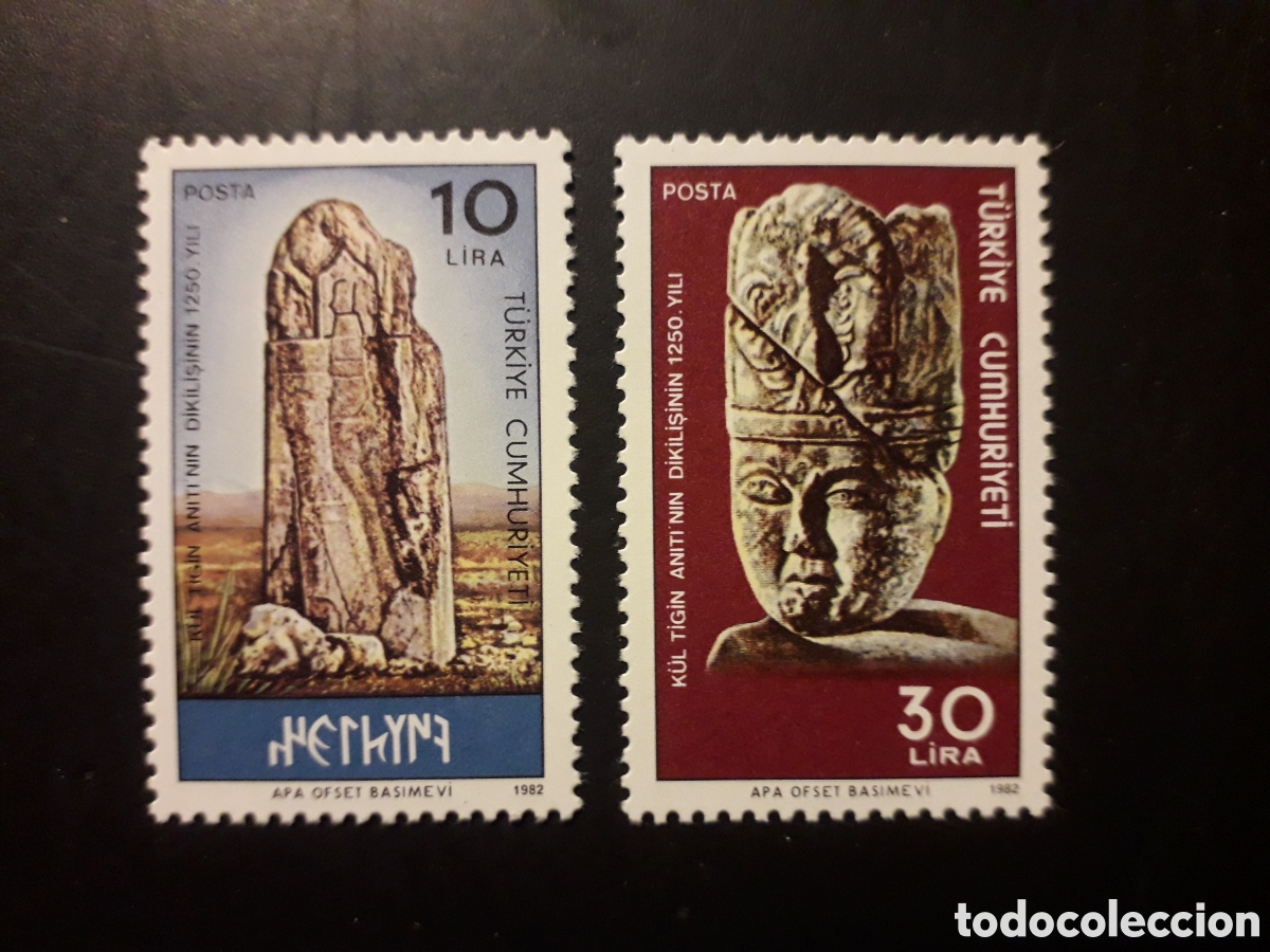 Sellos: TURQU&Iacute;A YVERT 2361/2 SERIE COMPLETA NUEVA CON CHARNELA 1982 ESCULTURAS PEDIDO M&Iacute;NIMO 3&euro;