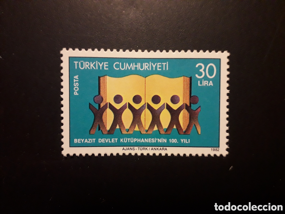 Sellos: TURQU&Iacute;A YVERT 2375 SERIE COMPLETA NUEVA CON CHARNELA 1982 BIBLIOTECA, BEYARIT PEDIDO M&Iacute;NIMO 3&euro;
