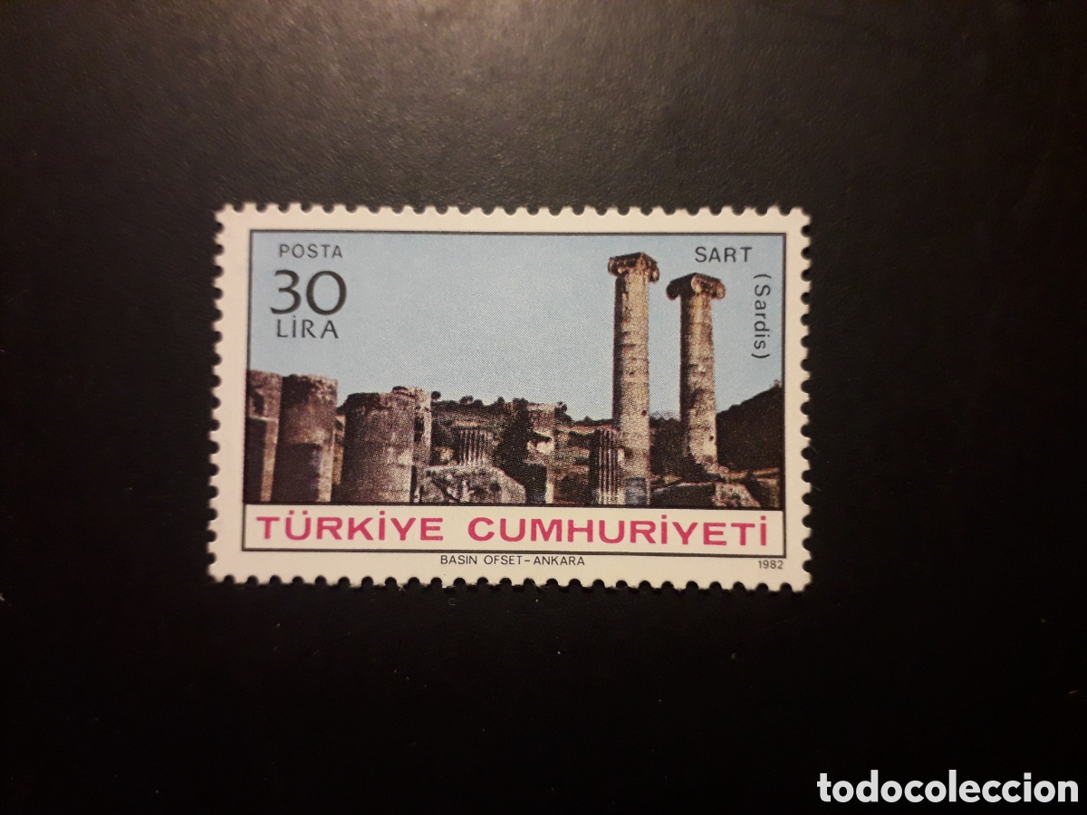 Sellos: TURQU&Iacute;A YVERT 2381 SERIE COMPLETA NUEVA CON CHARNELA 1982 TEMPLO ROMANO DE SARDIS PEDIDO M&Iacute;NIMO 3&euro;