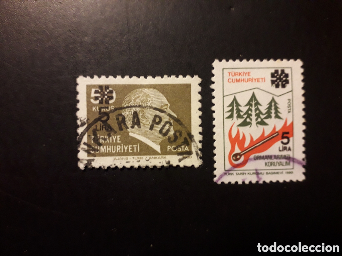 Sellos: TURQU&Iacute;A YVERT 2404/05 SERIE COMPLETA USADA 1983 SOBRECARGADOS PEDIDO M&Iacute;NIMO 3&euro;