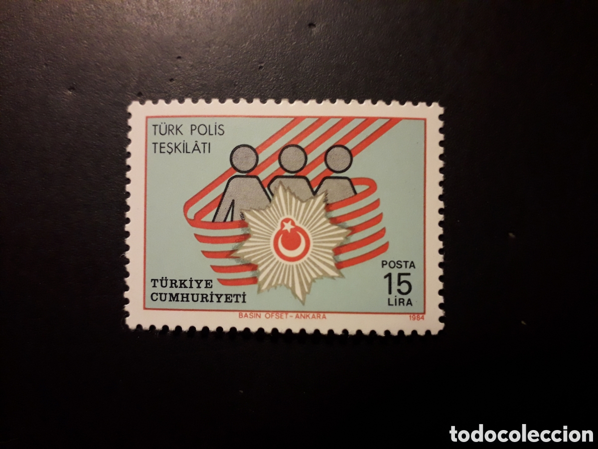 Sellos: TURQU&Iacute;A YVERT 2424 SERIE COMPLETA NUEVA CON CHARNELA 1984 POLIC&Iacute;A TURCA PEDIDO M&Iacute;NIMO 3&euro;