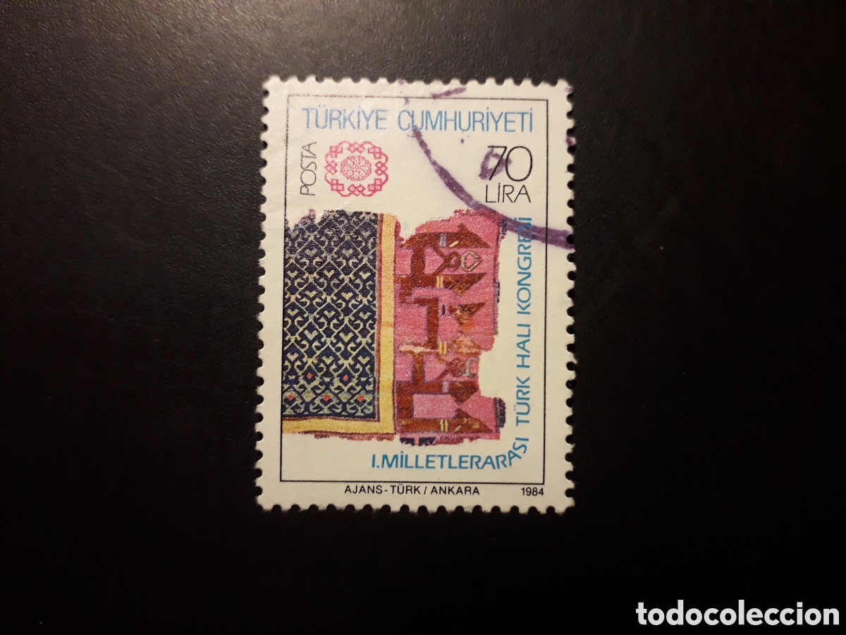 Sellos: TURQU&Iacute;A YVERT 2454 SERIE COMPLETA USADA 1984 TAPIZ TURCO PEDIDO M&Iacute;NIMO 3&euro;