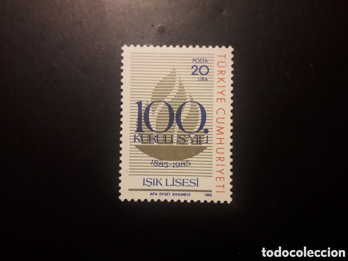 Sellos: TURQU&Iacute;A YVERT 2487 SERIE COMPLETA NUEVA CON CHARNELA 1985 LICEO DE ISIK PEDIDO M&Iacute;NIMO 3&euro;