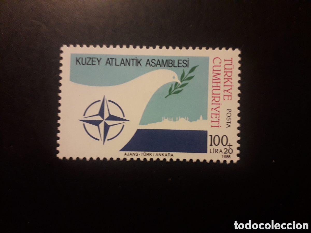 Sellos: TURQU&Iacute;A YVERT 2520 SERIE COMPLETA NUEVA CON CHARNELA 1986 OTAN, NATO PEDIDO M&Iacute;NIMO 3&euro;