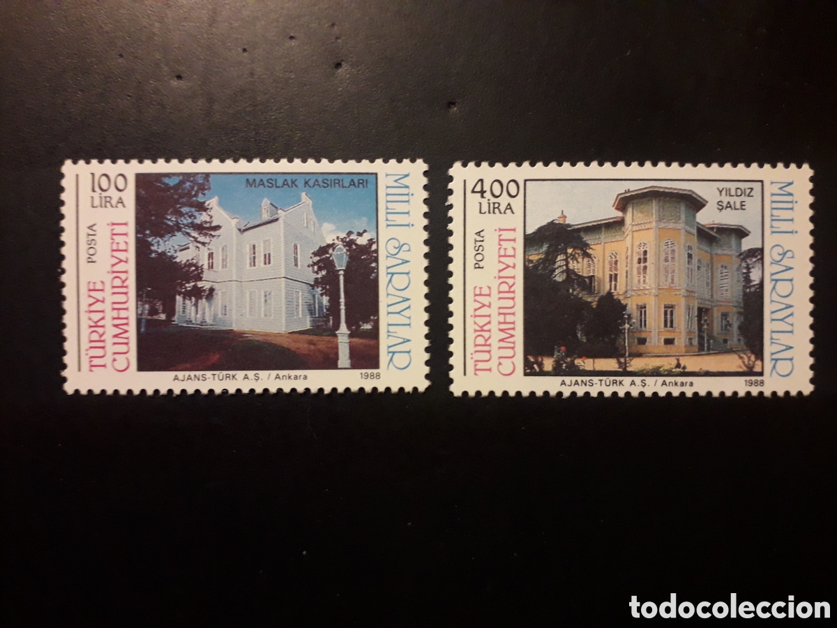 Sellos: TURQU&Iacute;A YVERT 2586/7 SERIE COMPLETA NUEVA CON CHARNELA 1988 ARQUITECTURA PEDIDO M&Iacute;NIMO 3&euro;