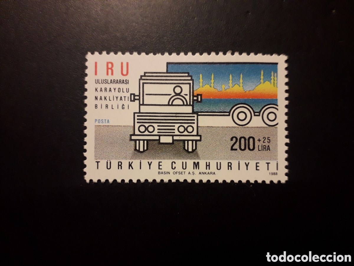 Sellos: TURQU&Iacute;A YVERT 2568 SERIE COMPLETA NUEVA CON CHARNELA 1988 TRACTOR, PEDIDO M&Iacute;NIMO 3&euro;