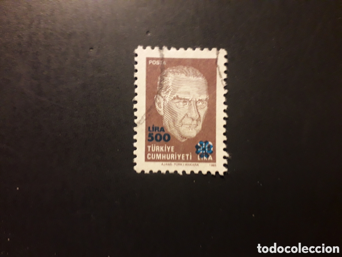 Sellos: TURQU&Iacute;A YVERT 2612 SERIE COMPLETA USADA 1989 ATATURK SOBRECARGADO PEDIDO M&Iacute;NIMO 3&euro;