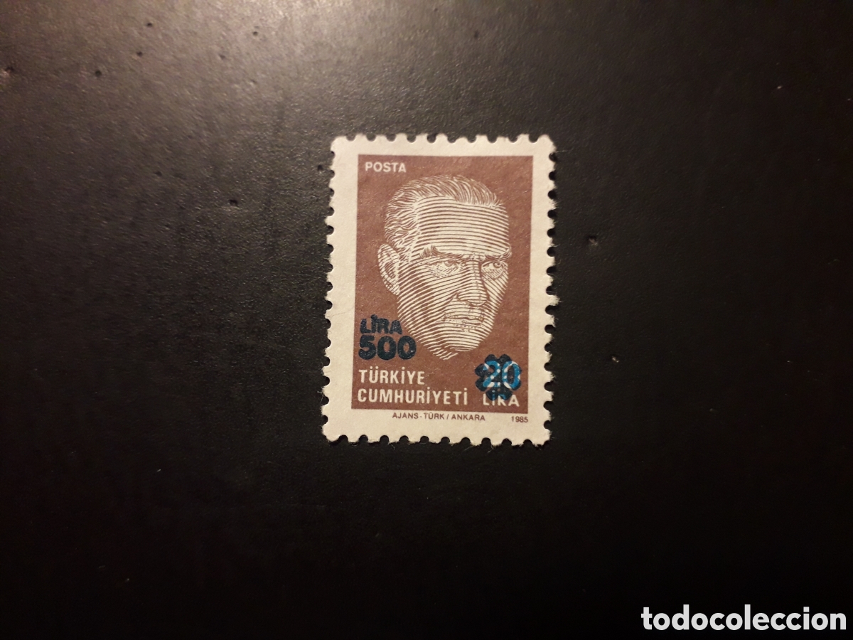 Sellos: TURQU&Iacute;A YVERT 2612 SERIE COMPLETA USADA 1989 ATATURK SOBRECARGADO PEDIDO M&Iacute;NIMO 3&euro;