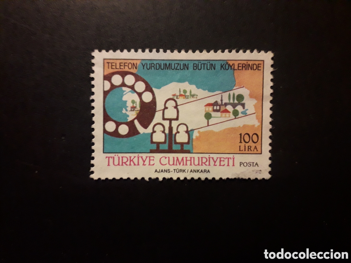Sellos: TURQU&Iacute;A YVERT 2572 SERIE COMPLETA USADA 1988 TEL&Eacute;FONO PEDIDO M&Iacute;NIMO 3&euro;