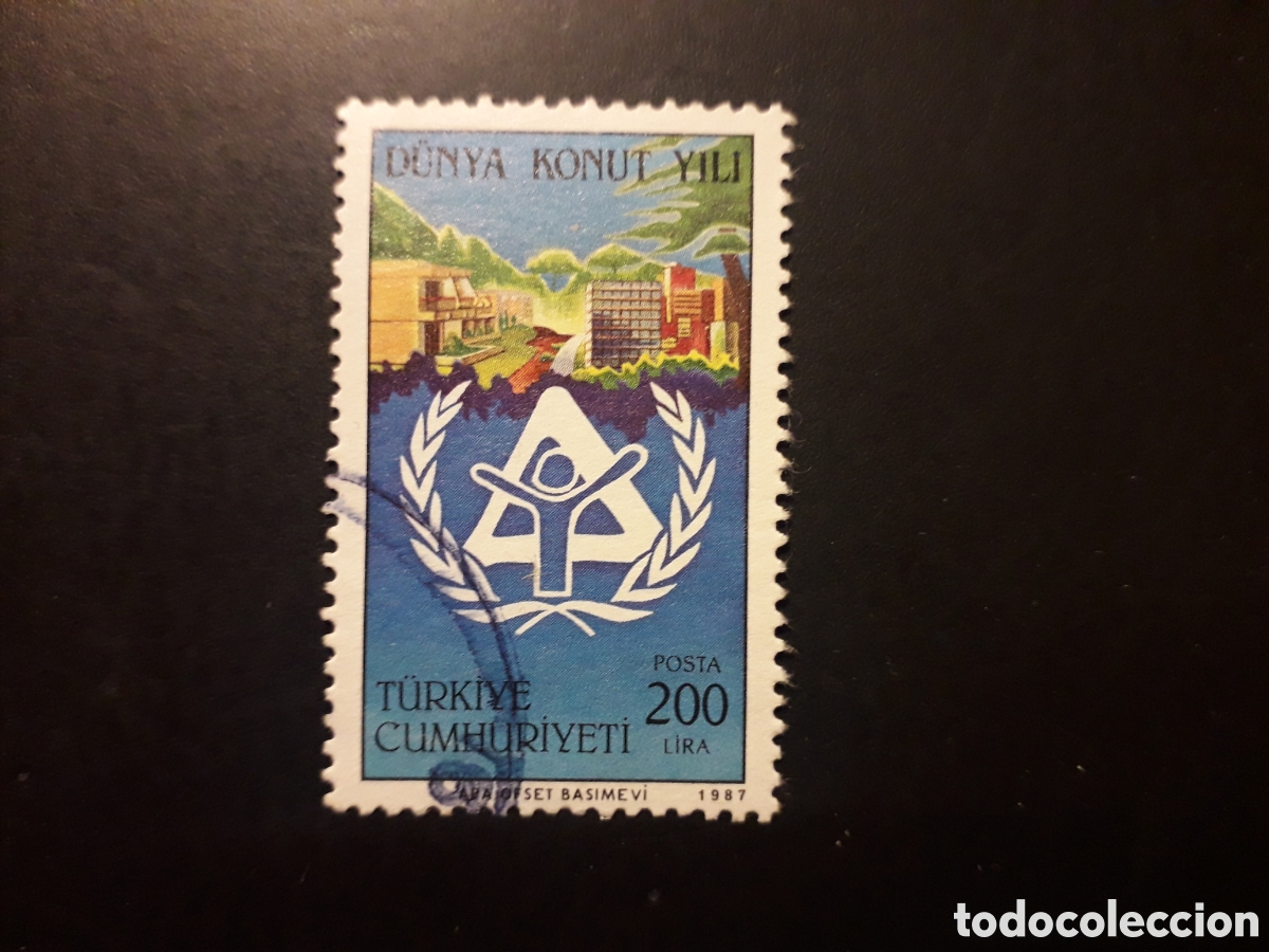 Sellos: TURQU&Iacute;A YVERT 2529 SERIE COMPLETA USADA 1987 A&Ntilde;O DE LOS SIN TECHO PEDIDO M&Iacute;NIMO 3&euro;