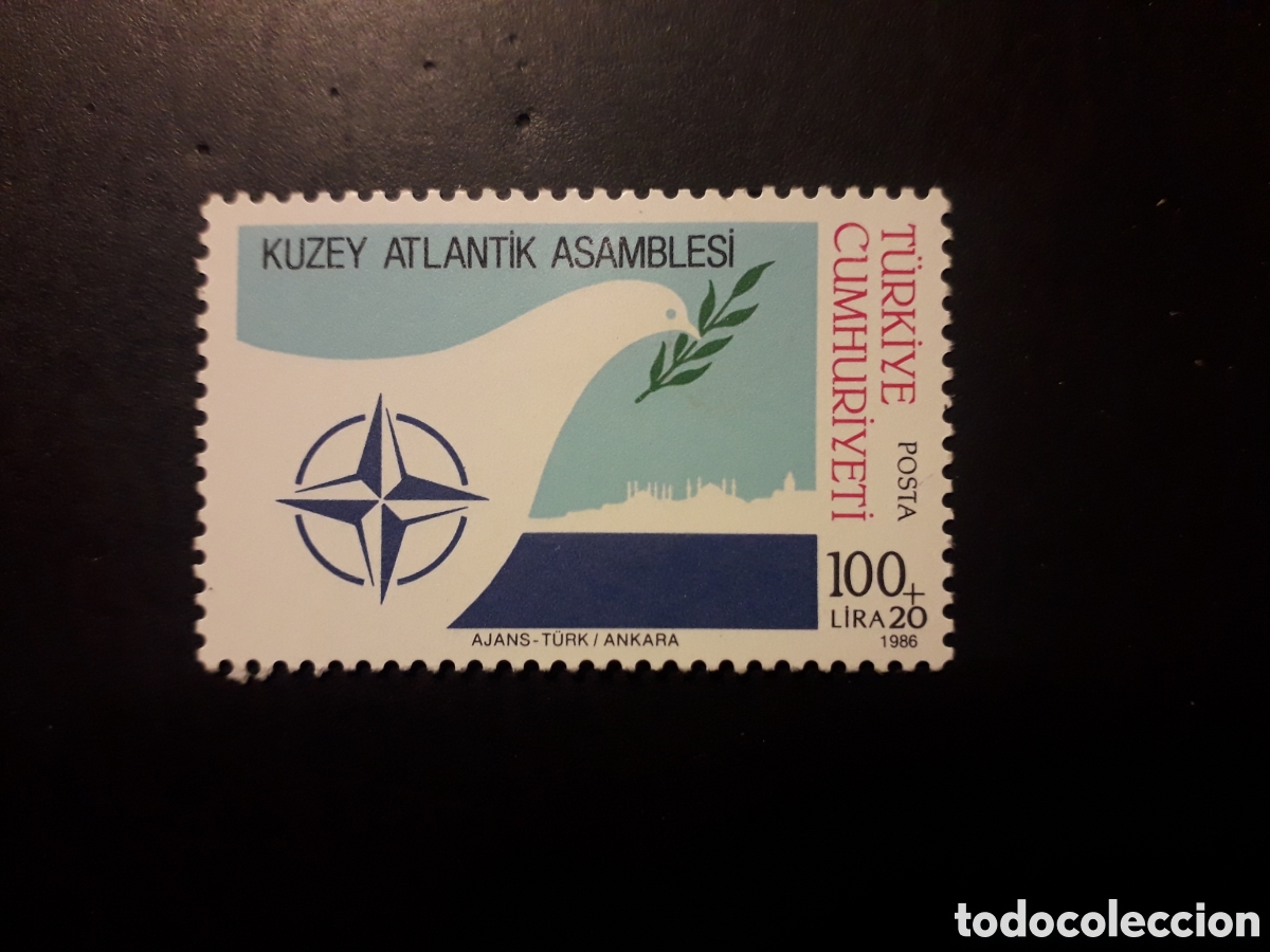 Sellos: TURQU&Iacute;A YVERT 2520 SERIE COMPLETA NUEVA CON CHARNELA 1986 OTAN, NATO, FAUNA AVES PEDIDO M&Iacute;NIMO 3&euro;