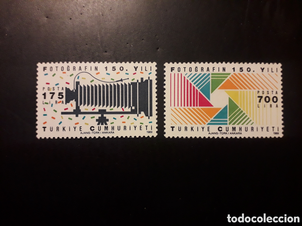 Sellos: TURQU&Iacute;A YVERT 2613/4 SERIE COMPLETA NUEVA CON CHARNELA 1989 LA FOTOGRAF&Iacute;A PEDIDO M&Iacute;NIMO 3&euro;