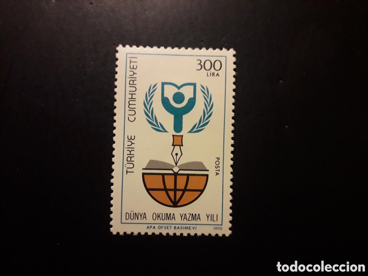 Sellos: TURQU&Iacute;A YVERT 2654 SERIE COMPLETA NUEVA CON CHARNELA 1990 ALFABETIZACI&Oacute;N PEDIDO M&Iacute;NIMO 3&euro;