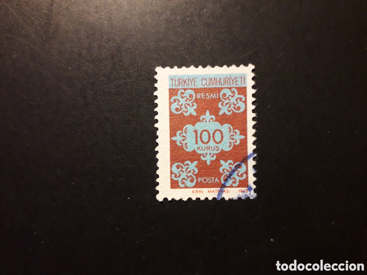 Sellos: TURQU&Iacute;A YVERT SERVICIO 136 SERIE COMPLETA USADA 1975 ARABESCOS PEDIDO M&Iacute;NIMO 3&euro;